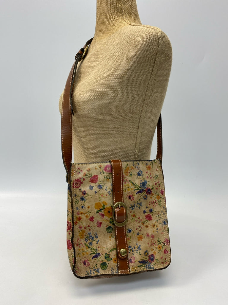 Patricia Nash Leather deals Floral Crossbody Bag